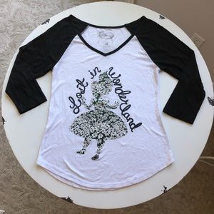 Disney Alice in Wonderland Baseball T-Shirt